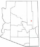 Location of Snowflake, Arizona