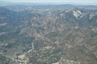 Eaton canyon from the air