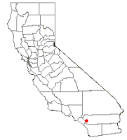Location of Lake Elsinore, California