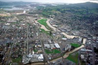 Aerial view of Petaluma, Cal. View is to the southeast