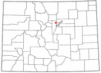Location of Arvada, Colorado