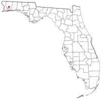 Location of Milton, Florida