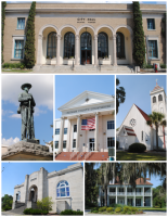 Images top, left to right: Putnam County Courthouse, Confederate Memorial, Larimer Memorial Library, 2nd Street Riverfront buildings, St. Mark's Episcopal Church, City Hall, Bronson-Mulholland House