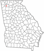 Location of Calhoun, Georgia