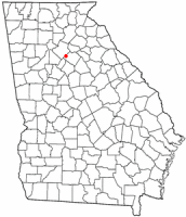 Location of Loganville, Georgia