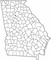 Location of Stone Mountain, Georgia