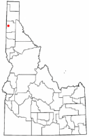 Location of Post Falls, Idaho