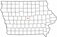 Location of Nevada, Iowa