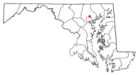 Location of Towson, Maryland