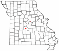 Location of Camdenton, Missouri