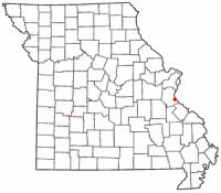 Location of Crystal City, Missouri