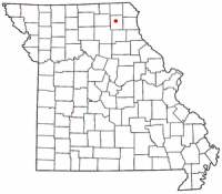 Location of Edina, Missouri