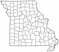Location of Fayette, Missouri