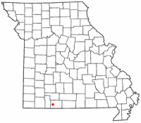Location of Hollister, Missouri
