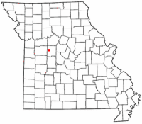 Location of La Monte, Missouri