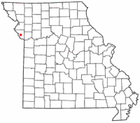 Location of Platte City, Missouri