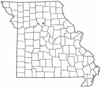 Location of Salisbury, Missouri