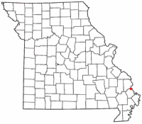 Location of Scott City, Missouri