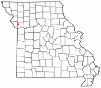 Location of Smithville, Missouri
