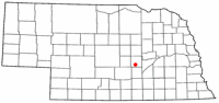 Location of Dannebrog, Nebraska