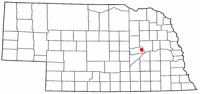 Location of Genoa, Nebraska