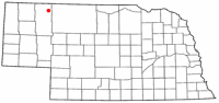 Location of Gordon, Nebraska