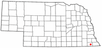 Location of Pawnee City, Nebraska