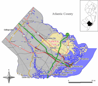 Census Bureau map of Galloway Township, New Jersey