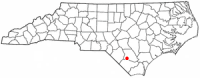 Location of Clarkton, North Carolina