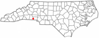 Location of Kings Mountain, North Carolina