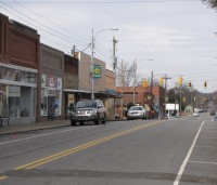 North Chatham Avenue in the downtown historic area of Siler City
