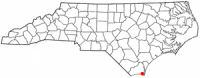 Location of Southport, North Carolina