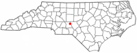 Location of Star, North Carolina