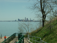 Cleveland, Ohio, as seen from Lakewood Park in April 2007.