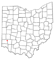 Location of Middletown, Ohio