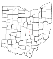 Location of Newark, Ohio
