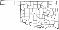 Location of El Reno, Oklahoma