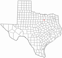 Location of Colleyville, Texas