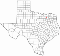 Location of Farmersville, Texas
