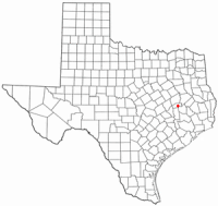 Location of Madisonville, Texas