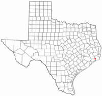 Location of Winnie, Texas