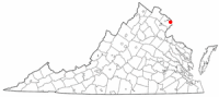 Location in Virginia