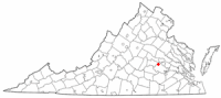 Location of Midlothian, Virginia
