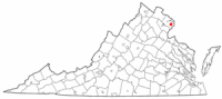 Location of Springfield, Virginia
