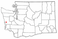 Location of Hoquiam, Washington