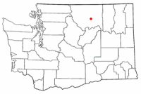 Location of Omak, Washington