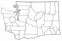 Location of Silvana, Washington